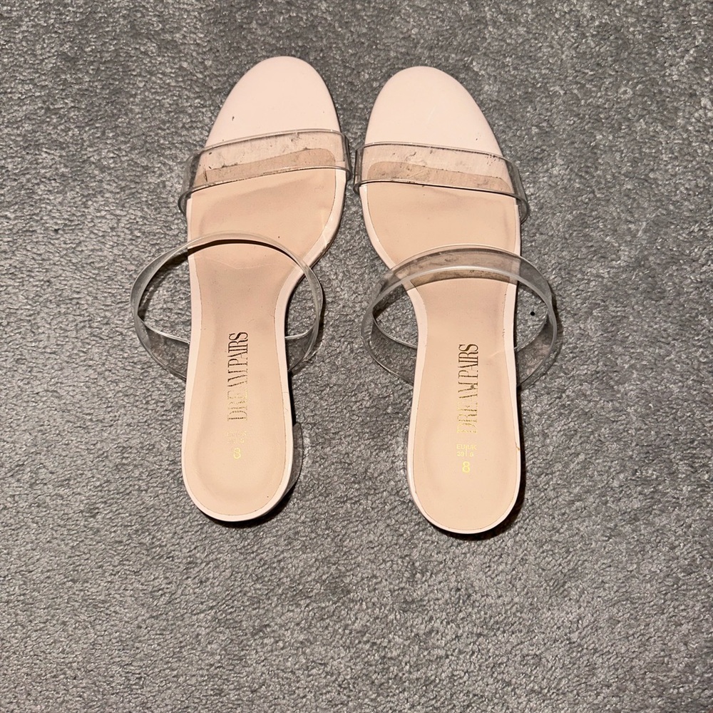 Women's Beige Slide Sandals